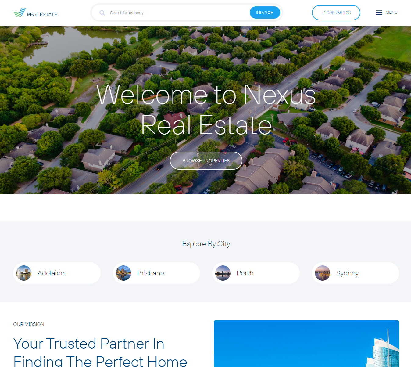 Real estate WordPress Theme