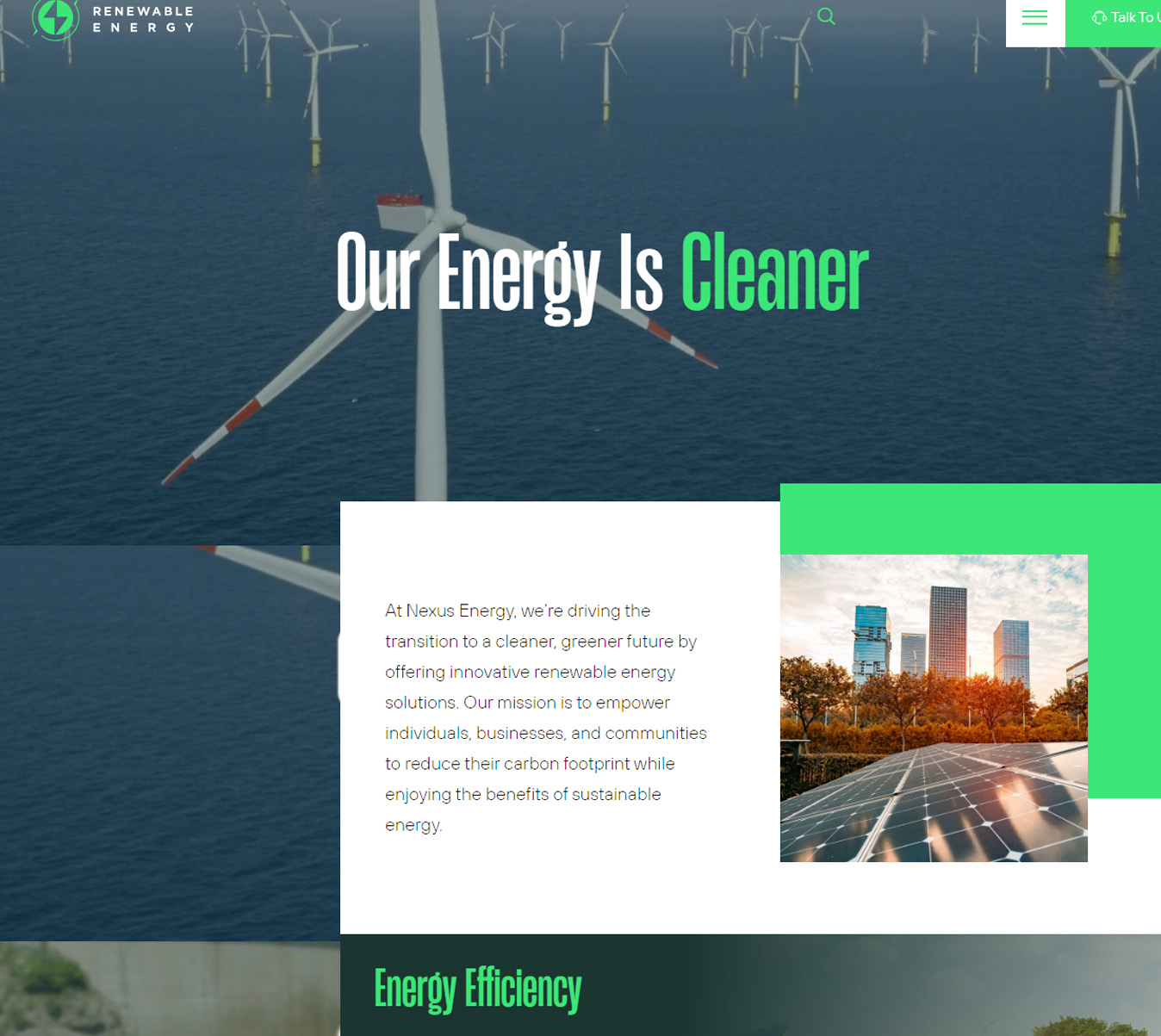 Renewable Energy WordPress Theme